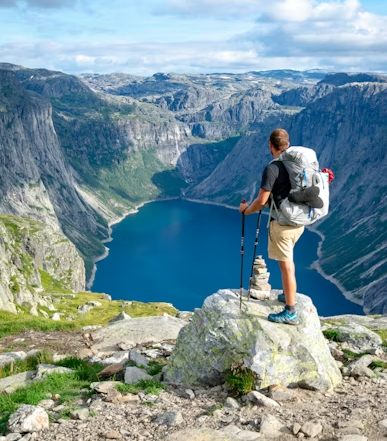 Rental backpacking gear used on mountain trips